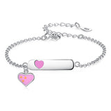 Sterling Silver Custom Name Baby Bracelet